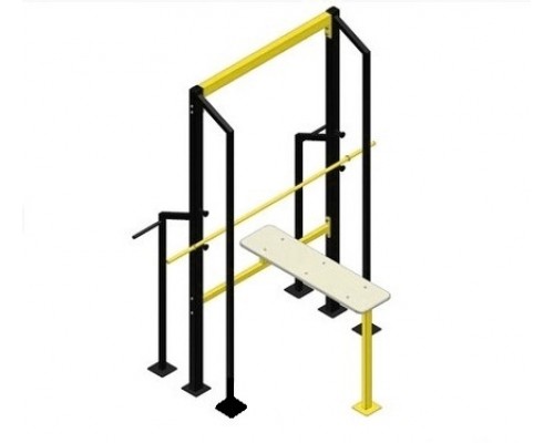 Жим штанги на горизонтальній лаві